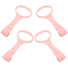 8Stk Baby Bett Halte-Ringe Pink Greifhilfe Lernspielzeug