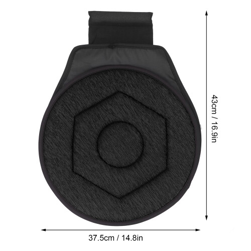 Cuscino girevole a 360 43x37,5 cm nero 1