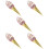 5Pièces Figurines Glace PVC Décor Expérimental Pour Vitrine 10