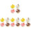 16Pièces Modèles Simulés De Donuts Colorés Accessoires Décoratifs 4
