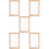 5Sets Beige Wood Frame Paper Making Kit DIY Craft Screen Mold Set 9
