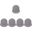 10Pcs Grey Felt Record Player Mat Slipmat Vinyl Record Protective Pad 7
