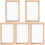 5Sets Beige Wood Frame Paper Making Kit DIY Craft Screen Mold Set 3
