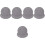 10Pcs Grey Felt Record Player Mat Slipmat Vinyl Record Protective Pad 6