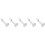 5Pcs White Wall Hanging Projector Mount Bracket Metal 360 Degree Stand 10