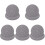 10Pcs Grey Felt Record Player Mat Slipmat Vinyl Record Protective Pad 4