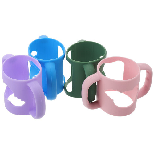 4Pièces Poignées Silicone Ergonomiques Douces Large Bébé