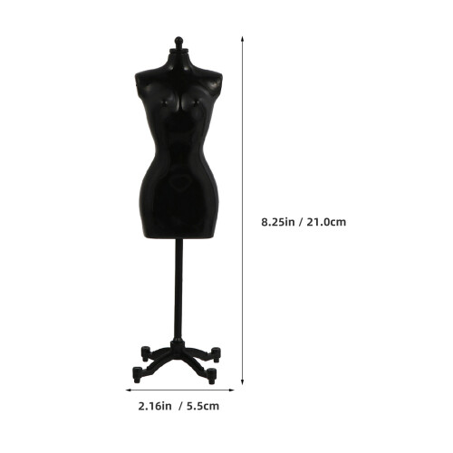 18St Kledingstandaard Mannequin Steun Zwart Wit 2