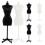 18St Kledingstandaard Mannequin Steun Zwart Wit 9