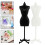 18St Kledingstandaard Mannequin Steun Zwart Wit 10
