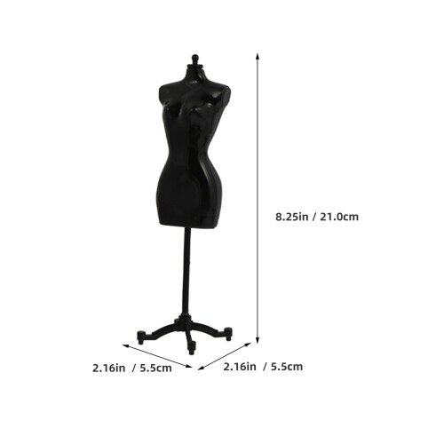 18St Kledingstandaard Mannequin Steun Zwart Wit 1