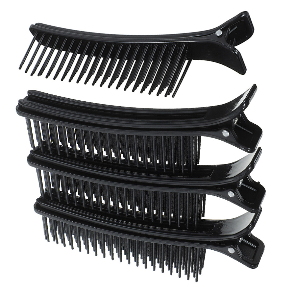 Totority Unisex Black 12Pcs Salon Hair Clips Grip Sectioning Tools For Hair Styling