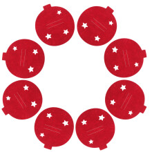 40Pcs Red Felt Cutlery Holder for Party Christmas Tableware Pouch