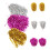 45Pcs Multi Pet Cheerleader Pom Poms Durable Reusable Cheering Props 2