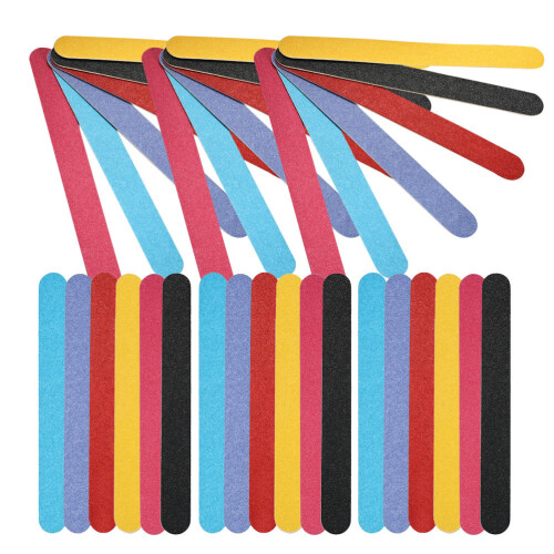 72Pcs Professional Nail File Kit Assorted Colors Double-Sided Buffers 2