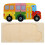 2Pcs Wood Bus Educational Toy Durable Jigsaw 1