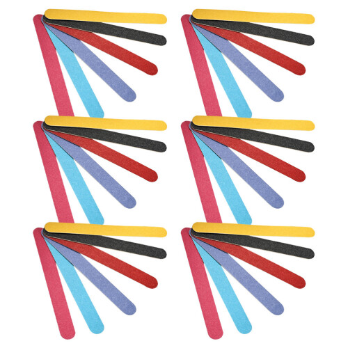 72Pcs Professional Nail File Kit Assorted Colors Double-Sided Buffers 1
