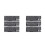 6Pièces Housse Clavier Silicone Noir Protectrice Antipoussière Pour Pièce 8