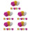 45Pcs Multi Pet Cheerleader Pom Poms Durable Reusable Cheering Props 8