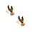 2Pcs Light Brown Bamboo Guitar Hangers with Wall Mount Hooks 9
