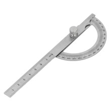 Winkelmesser aus Edelstahl 80x120mm, 0-8cm, 0-180