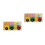 2Pcs Wood Bus Educational Toy Durable Jigsaw 9