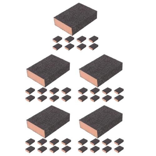 50Pcs Sand Sponges Pad Multi- Use Polisher Sanding Block Kit 2