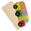 2Pcs Wood Bus Educational Toy Durable Jigsaw 3