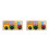 2Pcs Wood Bus Educational Toy Durable Jigsaw 10