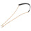 2Pcs Golden Alloy Bag Chain Durable Strap for Handbag Decor 2