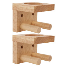 10Pcs Wall Mount Baseball Bat Holder Wooden Bat Rack Durable Design