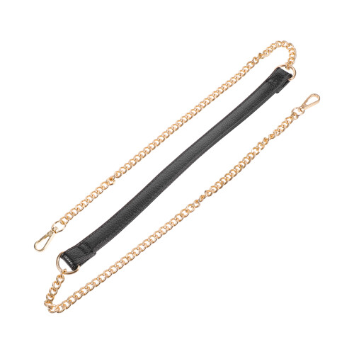 2Pcs Golden Alloy Bag Chain Durable Strap for Handbag Decor