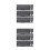 6Pièces Housse Clavier Silicone Noir Protectrice Antipoussière Pour Pièce 5