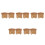 10Pcs Wall Mount Baseball Bat Holder Wooden Bat Rack Durable Design 5