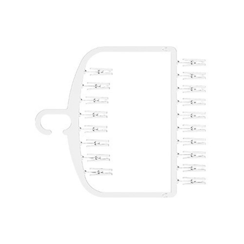 Sturdy Plastic Clothes Hanger Fall Proof-Single layer 18 clip