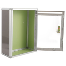 2Pcs Small Voting Box with Slot Aluminium Alloy Dark Grey Mailbox