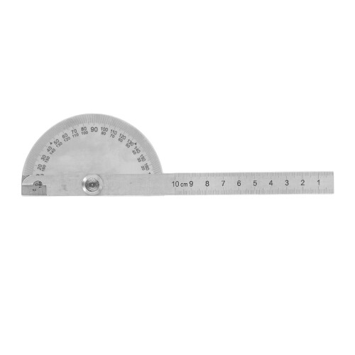 Edelstahl-Winkelmesser 0-180 0-10cm 2