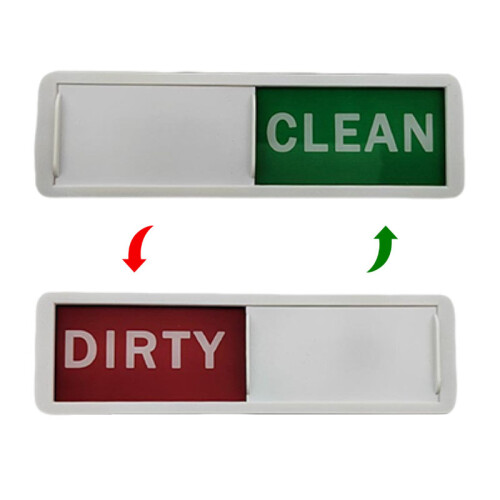 Magnet für Geschirrspüler CLEAN/DIRTY-Schild Rot/Grün