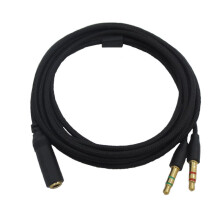 KopfhöRer Kabel KopfhöRer Adapter Splitter Headset Mikrofon für  Electra / Kraken PRO 7.1 V2 / Hamme
