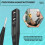 Digital Test Pencil Screwdriver Probe Light Voltage Tester Detector AC/ 12-220V Electrical Test Pen Voltmeter,Black 5