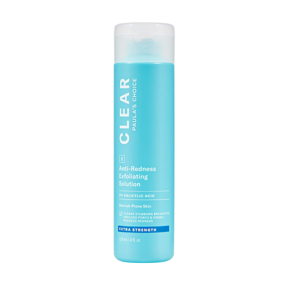 Paula's Choice Clear Extra Strength Exfoliator, 2% Salicylic Acid Exfoliant For Acne, Redness Relief, 4 Ounce