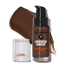 Revlon Liquid Foundation, ColorStay för Kombinerad & Fet Hy, SPF 15, Medium-Full Täckning, Java (620), 1.0 oz