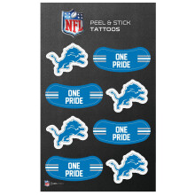 Rico Industries NFL Detroit Lions Peel and Stick Tattoos Klein