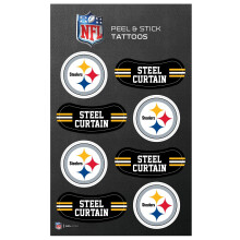 Rico Industries Rico VTT2301 Steelers Vertical Tattoo (3"X5")