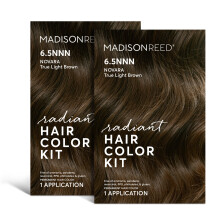 Madison Reed Radiant Hårfärg Kit, Ljusbrun för 100% Grå Täckning, Ammoniakfri, 6.5NNN Novara