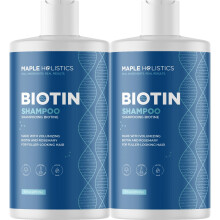 Volumizing Biotin Shampoo for Thinning Hair - Thin Hair Shampoo with Rosemary Argan and Essential Oils for Hair Care - Vegan Sulfate Free Shampoo for