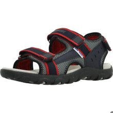 Chaussure Geox Modèle Jr Sandal Strada A - Coleur Rouge