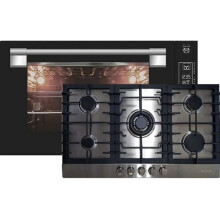 Kaiser EH 9309+KG 9356, Four encastrable 90 cm 105L +plaque de cuisson gaz 90 cm