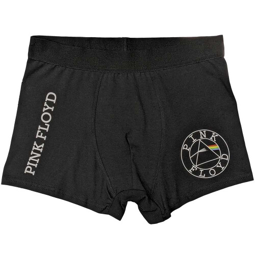 Boxer Pink Floyd avec logo rond noir