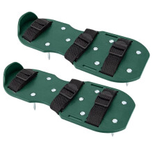 Lawn Aerator Shoes For Lawn Care And Soil Loosening, PP Spikes, Reinforced Base, Effortless Aeration